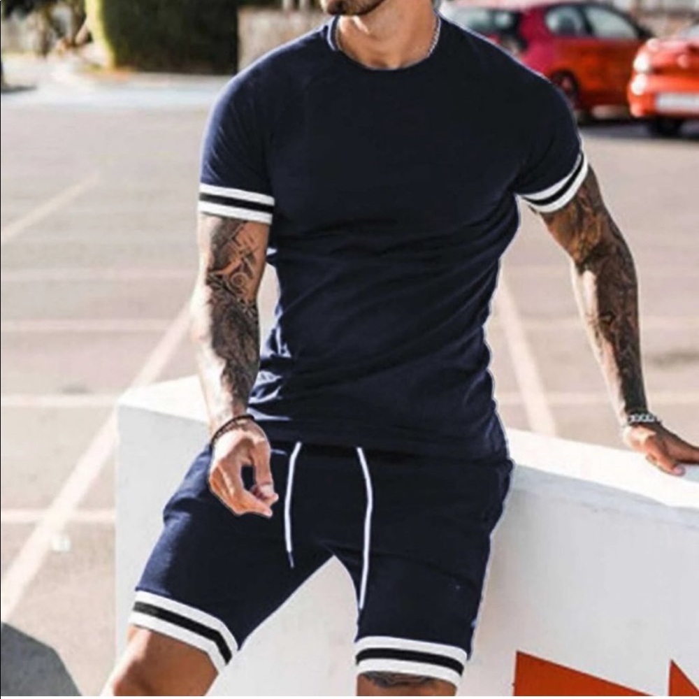 Navy Blue Shirt & Shorts